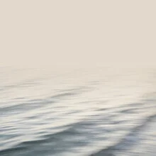 Abstract photo art by Lena Weisbek: gentle gray waves in the sea