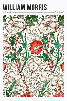 Wall art by Art Classics: floral pattern in soft pink and rose tones