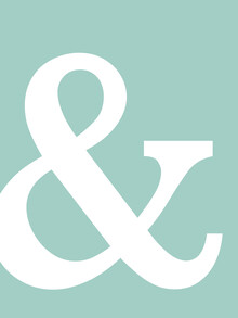 Typo Art, And turquoise... (Germany, Europe)