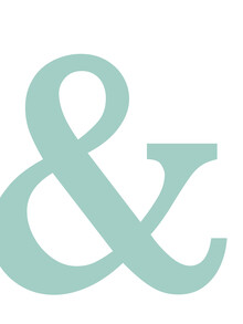 Typo Art, And turquoise II... (Germany, Europe)
