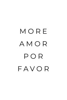 Typo Art, More Amor Por Favor White (Germany, Europe)