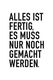 Typo Art, Alles Ist Fertig Weiß (Germany, Europe)