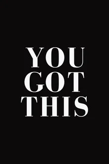Illustration by Typo Art: motivational quote in clear font on a black background