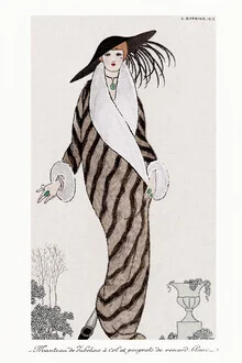 Wall art by George Barbier: fashion illustration from the 1920s