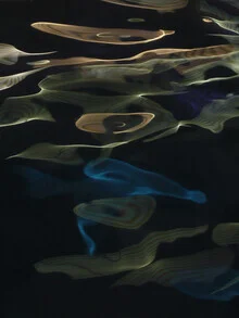 Photo art by Lena Weisbek: abstract wave patterns in dark tones