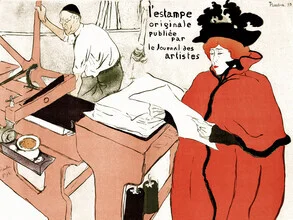 Illustration by Henri de Toulouse-Lautrec: cover for an exhibition