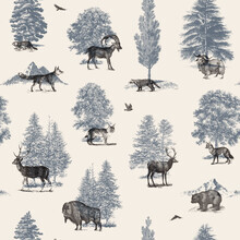 Florent Bodart, Animals of the forest pattern (Germany, Europe)