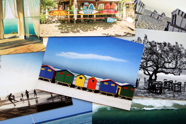 Postcard set Strand und Meer