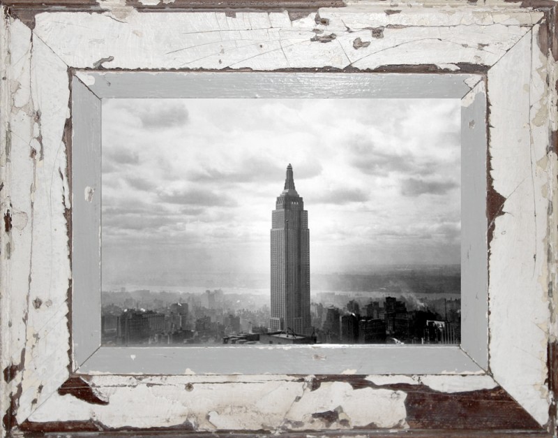 Empire State Building’ A4 (43 x 34 cm) Bilderrahmen Photocircle Bilderrahmen Holz Recycling ~ Empire State Building’ A4 (43 x 34 cm) Bilderrahmen Photocircle